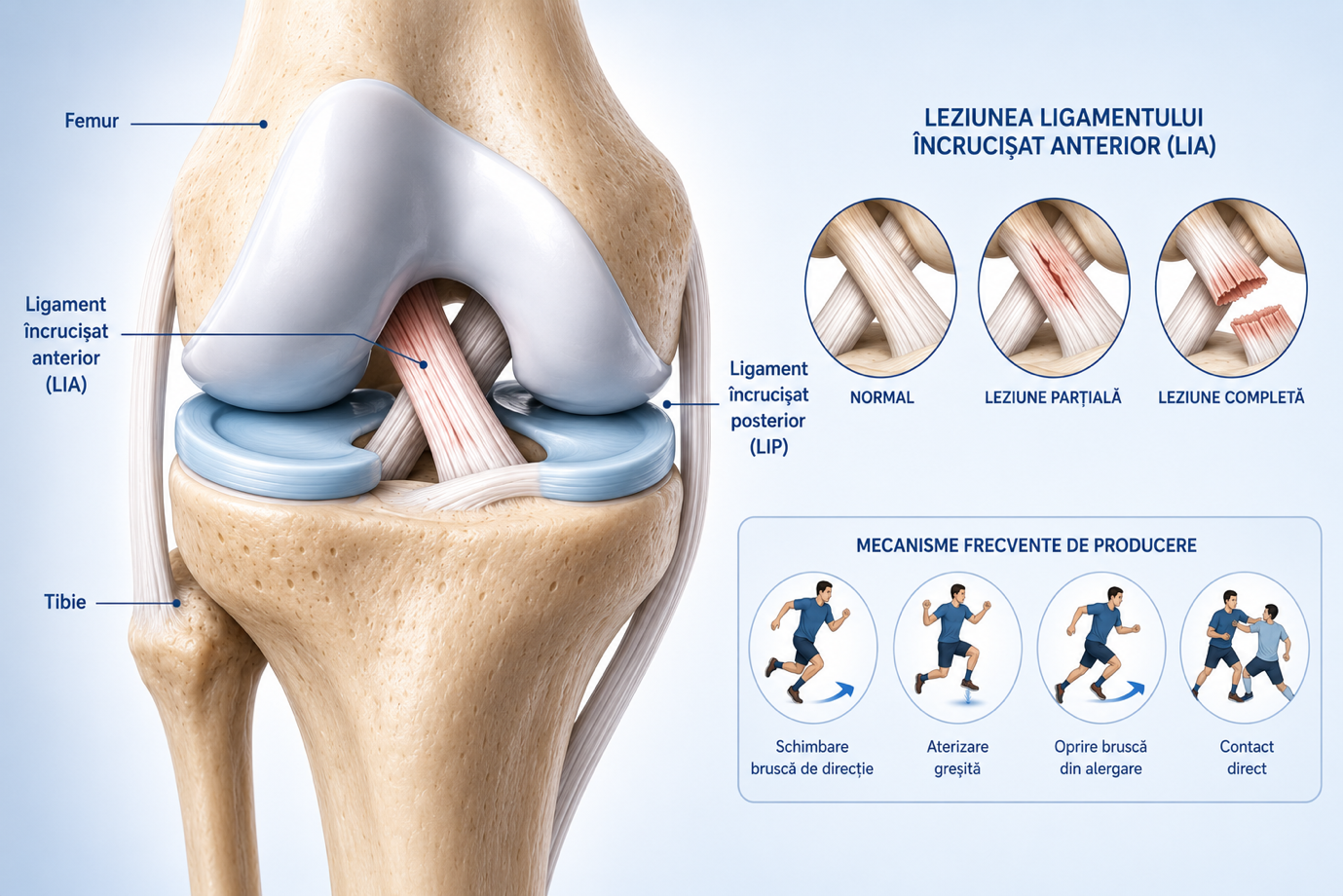 Ruptura de ligament încrucișat anterior (LIA)